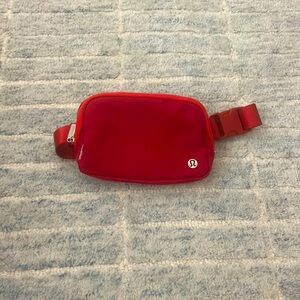 Red lululemon Fanny pack